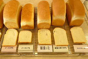 製パン材料による比較