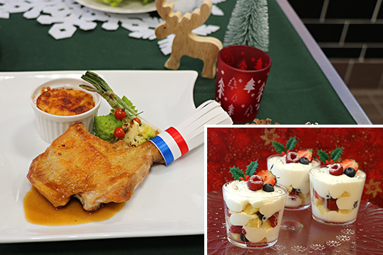 クリスマスチキン&デザート